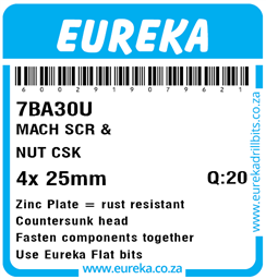 7BA30 - Machine Screw & Nut -7BA30_Label_T